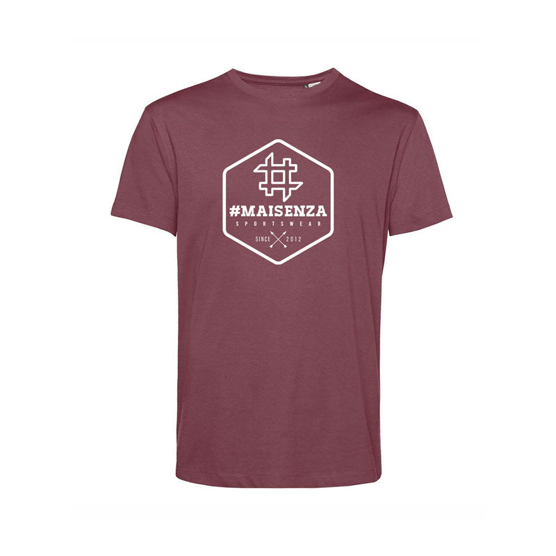 (image for) T-shirt organica Box Logo Burgundy - Uomo F0819888-0689 Saldi