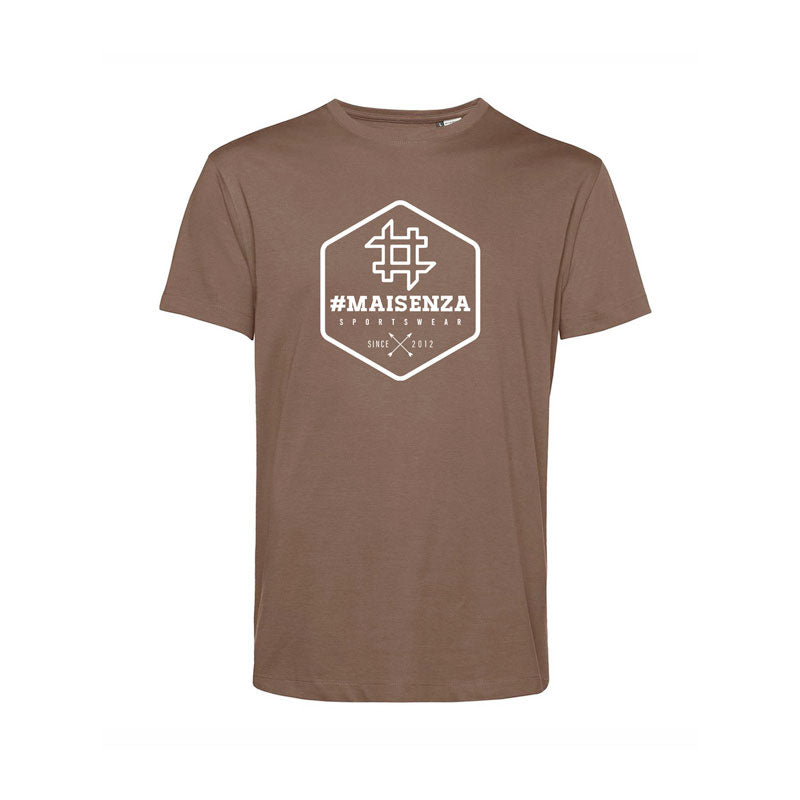 (image for) Economiche T-shirt organica Box Logo Mocha - Uomo F0819888-0688 Sito Ufficiale