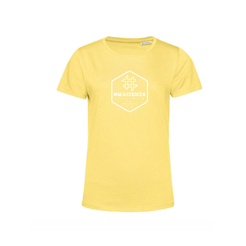 (image for) T-shirt organica Donna Box Logo - Yellow F0819888-0912 On Line